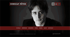 Desktop Screenshot of peterdobszay.com
